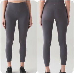 NEW LULULEMON ALIGN LEGGINGS 25" 7/8 DARK CARBON GRAY
